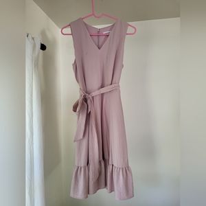 Calvin Klein Pink Ruffle Dress